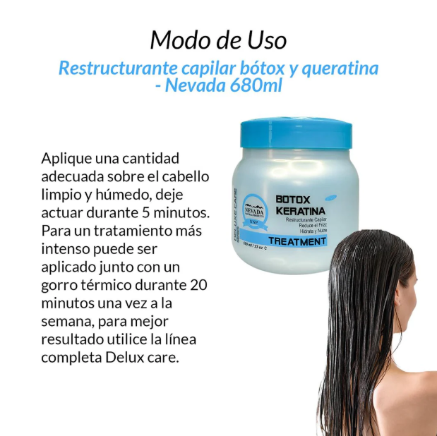 Restructurante capilar bótox y queratina