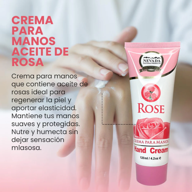 Crema para manos aceite de rosas 120ml