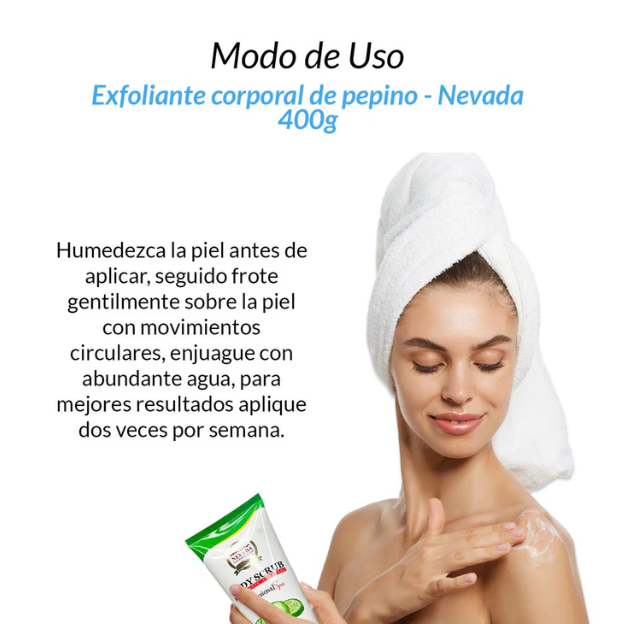 Exfoliante corporal de pepino