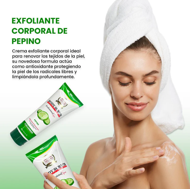 Exfoliante corporal de pepino