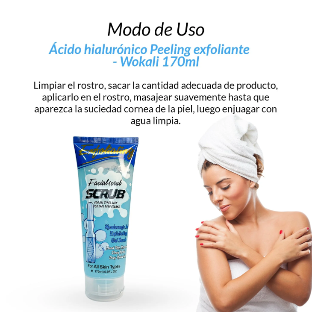 Acido hialurónico Peeling exfoliante