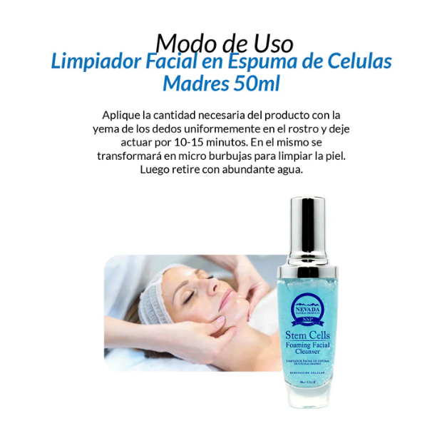 Limpiador Facial en Espuma Celulas Madre
