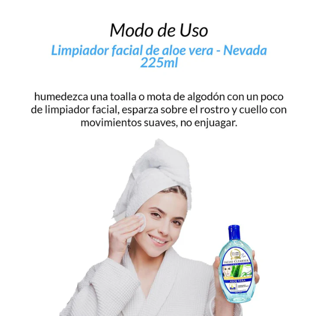 Limpiador facial de aleo vera 225ml