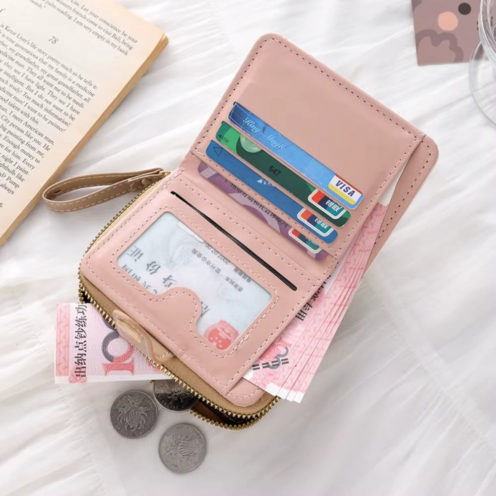 Cartera corta de gato bonito a la moda