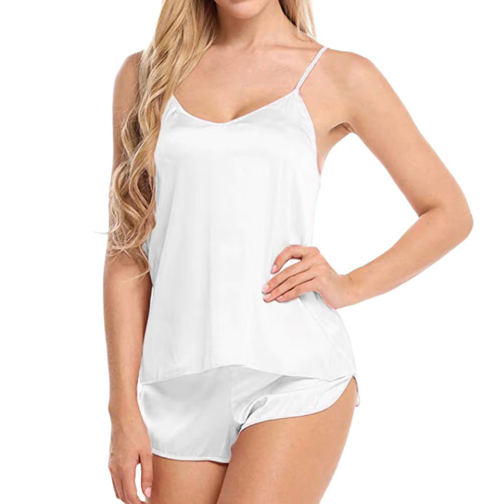 Juego de pijama con tirantes,